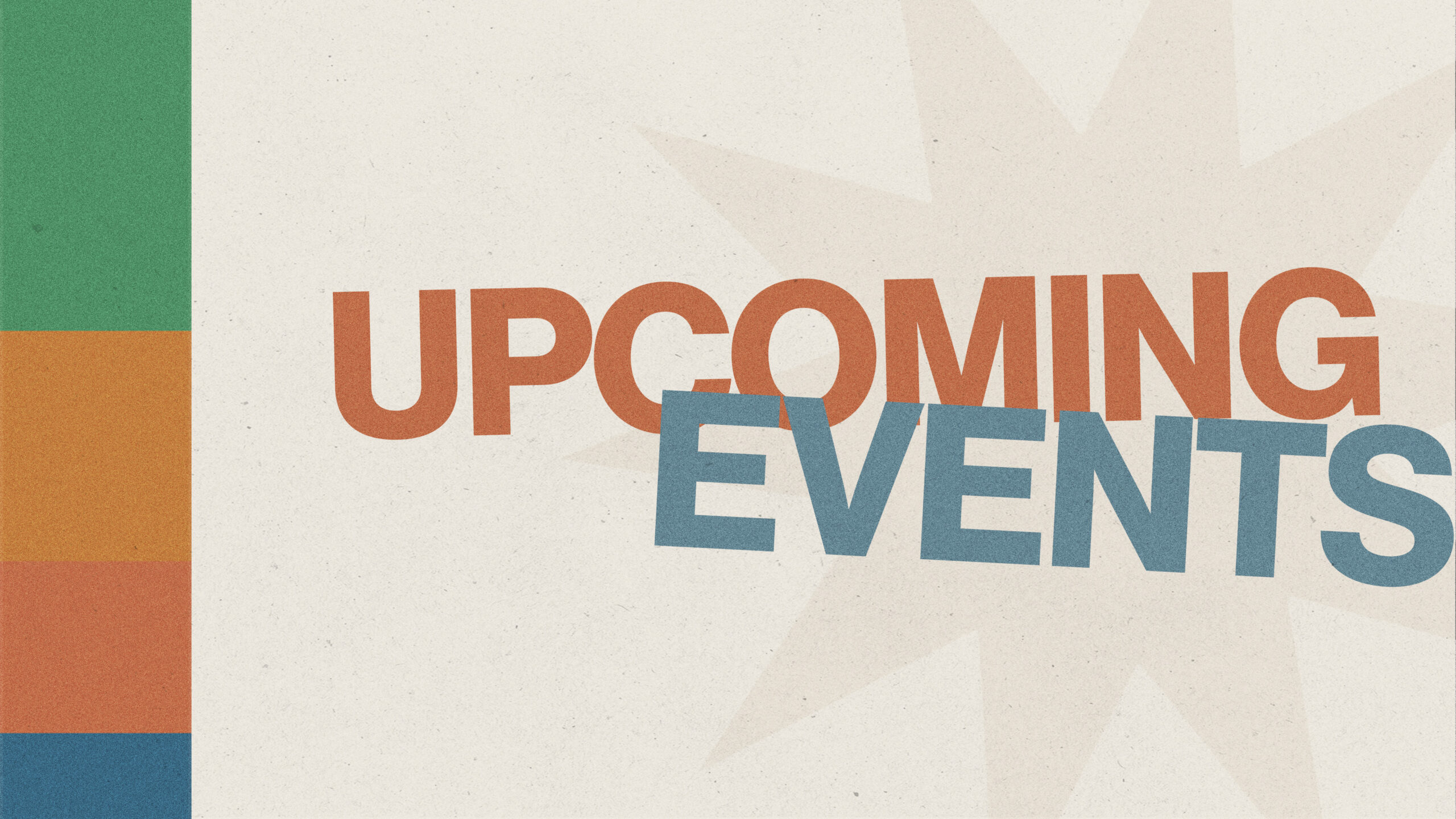 Upcoming Events